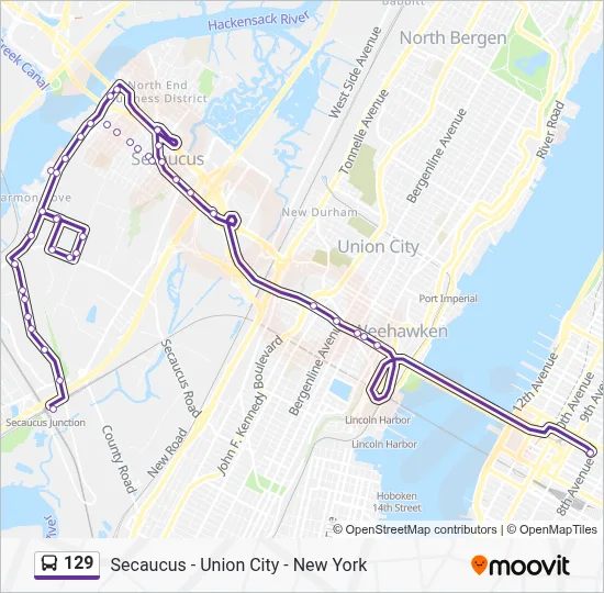 129 Route: Schedules, Stops & Maps - Secaucus Junction (Updated)