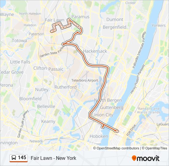 145 Route: Schedules, Stops & Maps - New York Express (Updated)