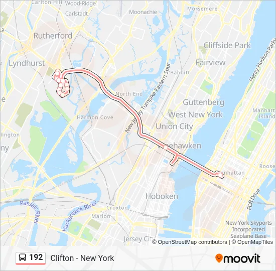 Ruta 192: horarios, paradas y mapas - New York (Actualizado)