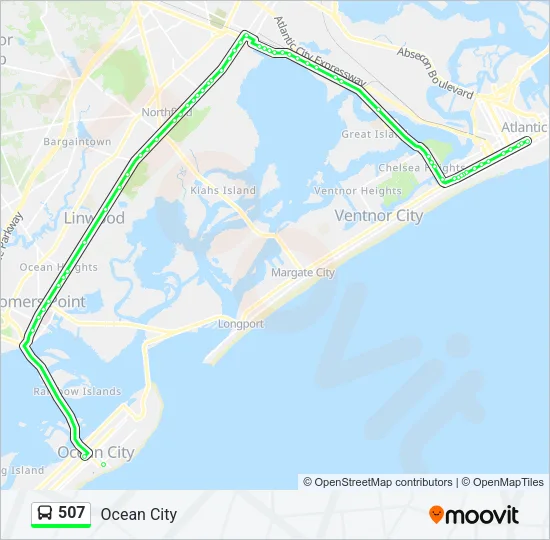 507 Bus Line Map