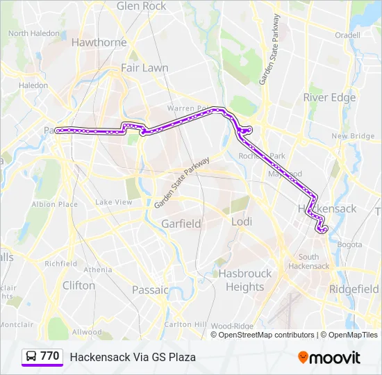 770 Bus Line Map