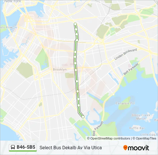 B46-SBS Bus Line Map