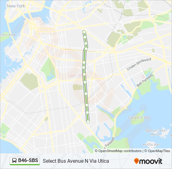 B46-SBS bus Line Map