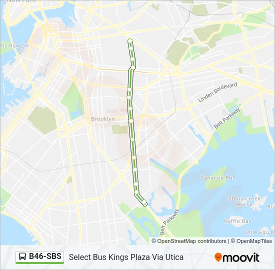 B46-SBS Bus Line Map