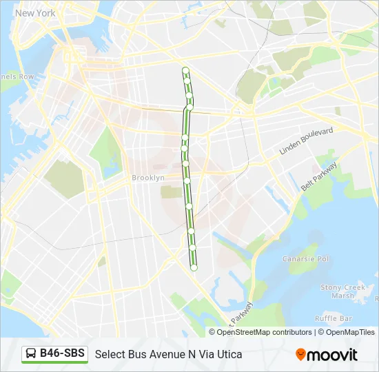 B46-SBS Bus Line Map
