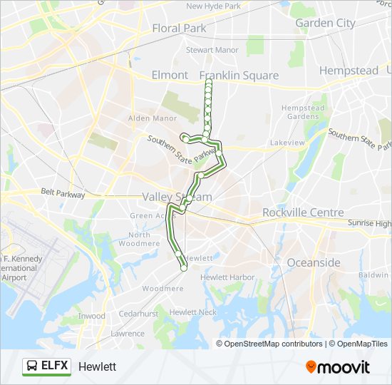 ELFX Bus Line Map