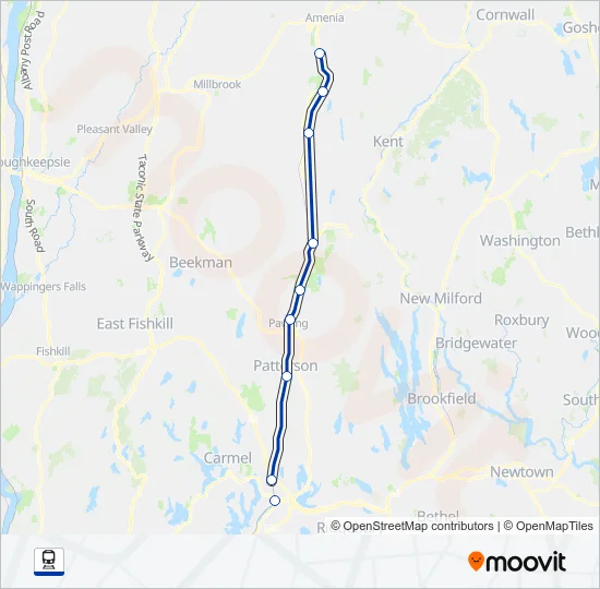 WASSAIC Train Line Map