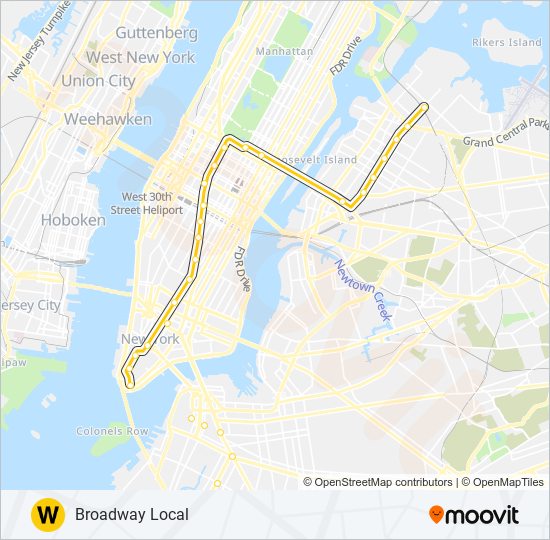 W subway Line Map