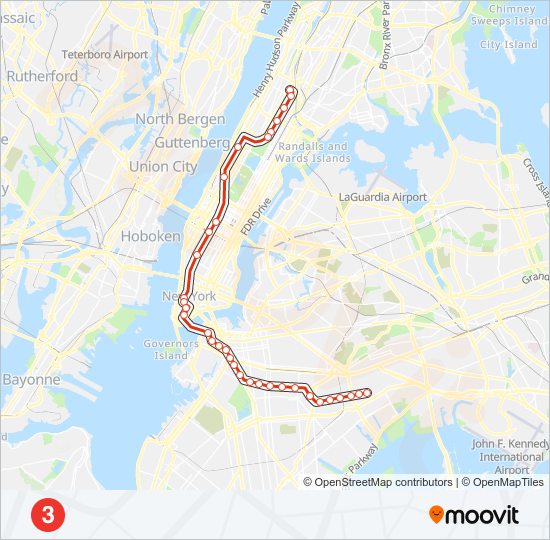 3 subway Line Map