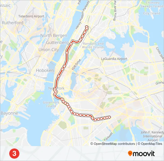 3 Subway Line Map