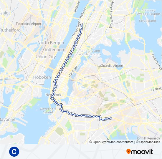 C subway Line Map