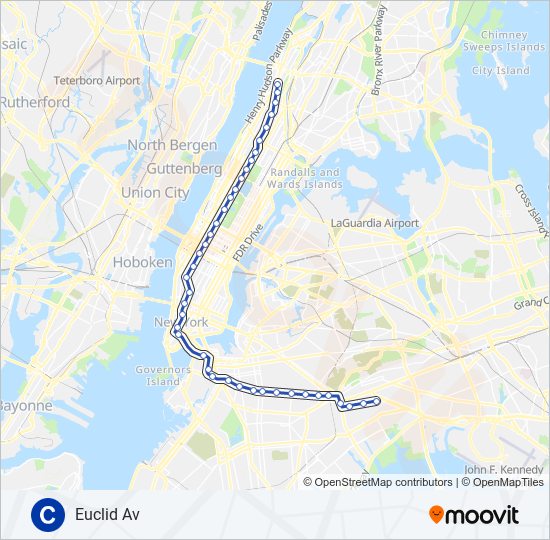 C subway Line Map