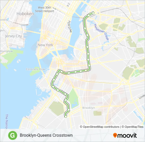 G Subway Line Map