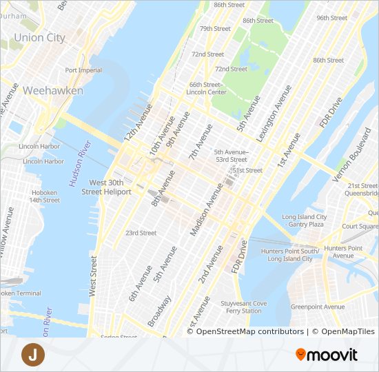 J Route Schedules Stops Maps Manhattan