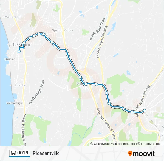 Ruta 0019: horarios, paradas y mapas - Pleasantville (Actualizado)