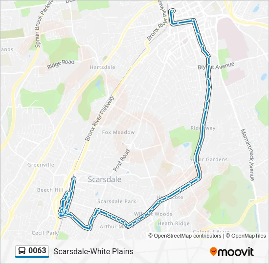 0063 Route: Schedules, Stops & Maps - White Plains Bus Terminal Lane C ...