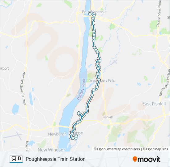 Mapa de B de autobús