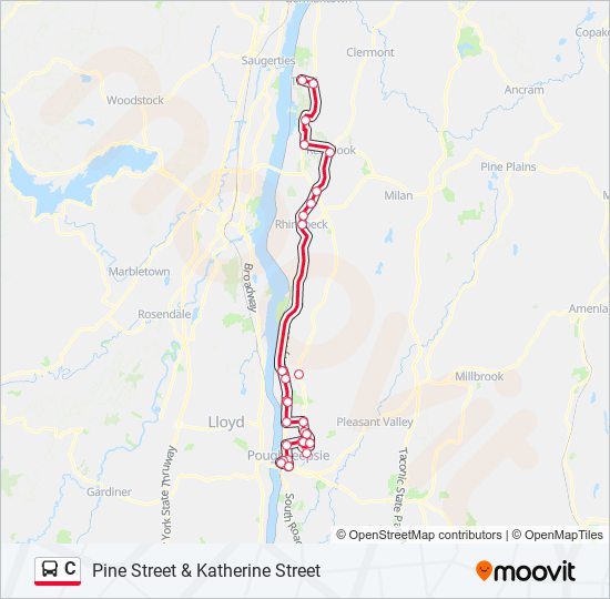 Mapa de C de autobús