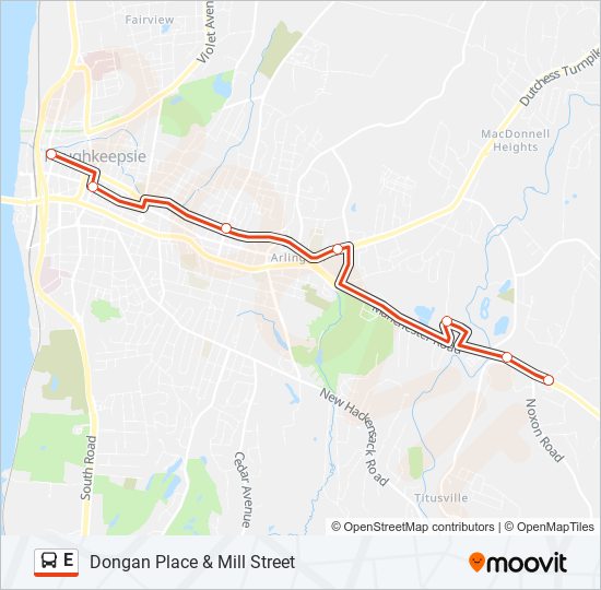 Mapa de E de autobús