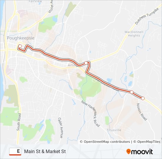 E bus Line Map