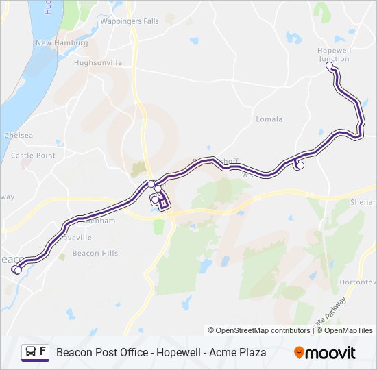 F bus Line Map