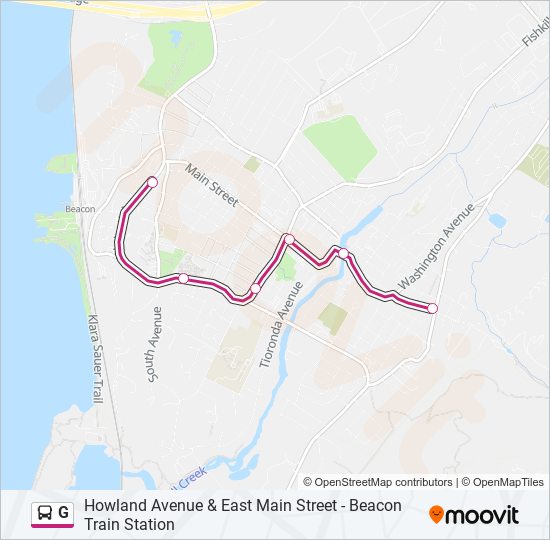 Mapa de G de autobús