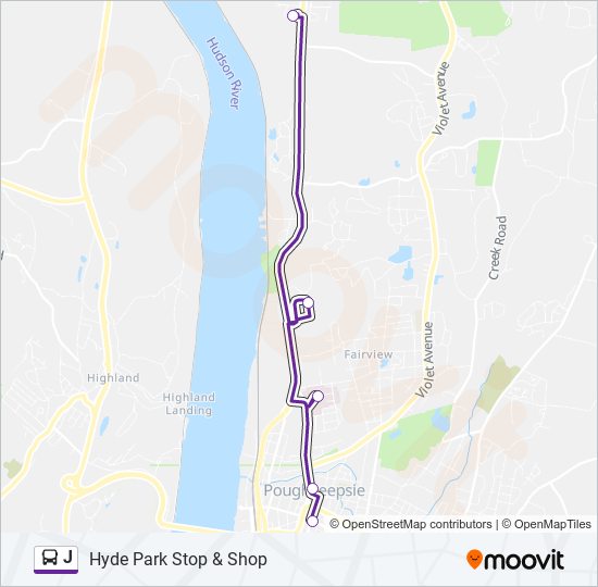 J bus Line Map