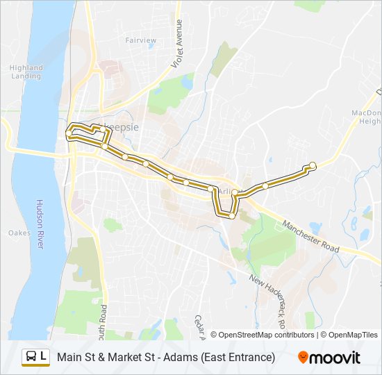 Mapa de L de autobús