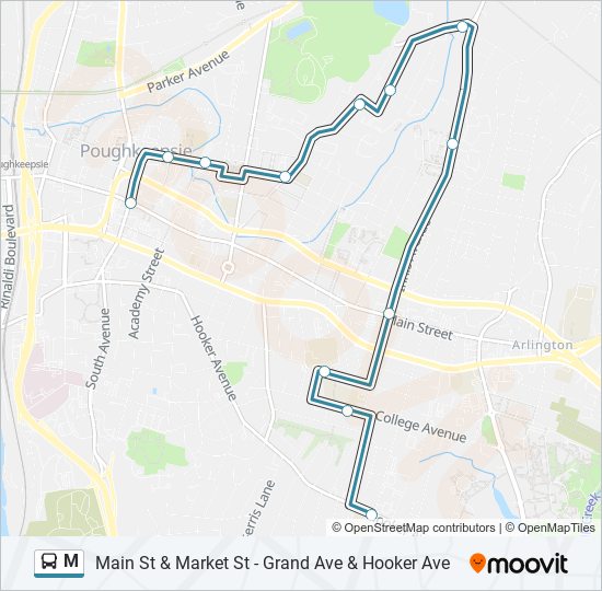 M bus Line Map