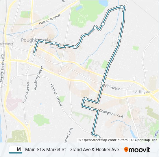 M bus Line Map