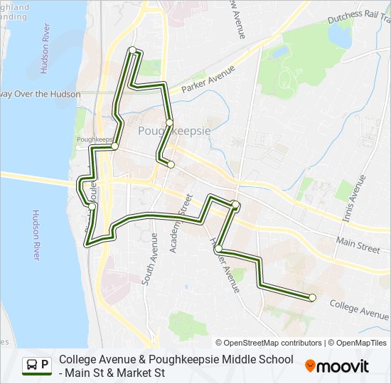 P bus Line Map