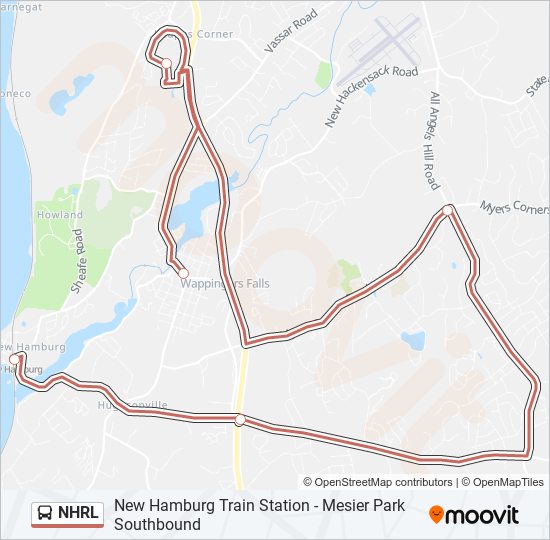 Mapa de NHRL de autobús