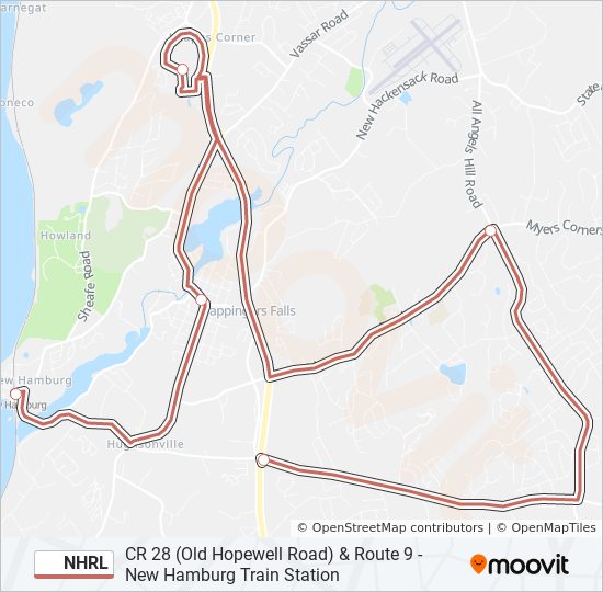 Mapa de NHRL de autobús