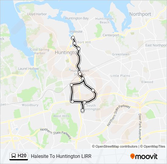 H20 bus Line Map
