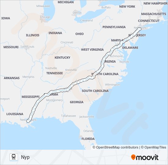 crescent Route: Schedules, Stops & Maps - NY Moynihan Train Hall at ...