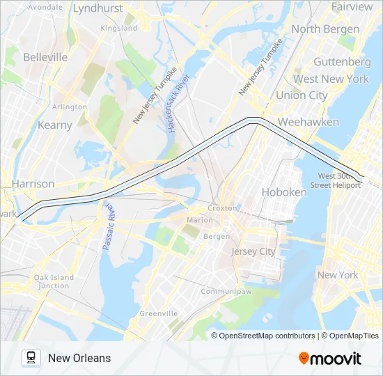 CRESCENT Train Line Map