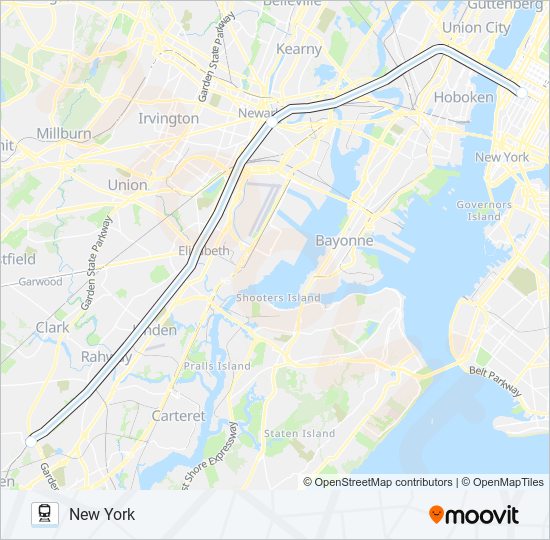 CRESCENT train Line Map