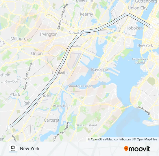 PALMETTO Train Line Map