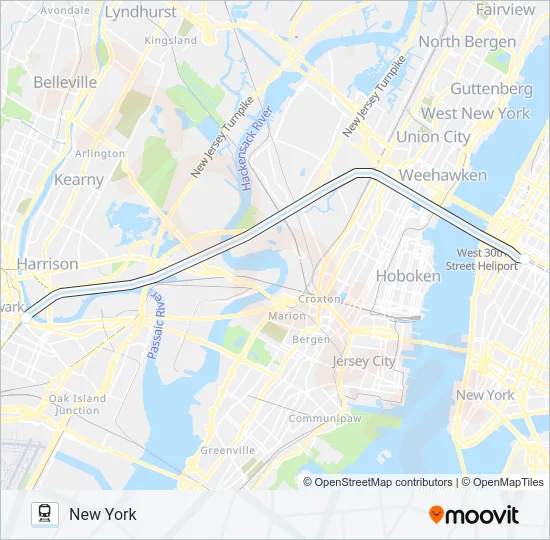 SILVER METEOR Train Line Map