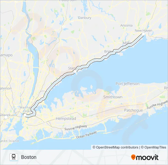 ACELA Train Line Map