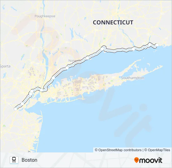 NORTHEAST REGIONAL Train Line Map