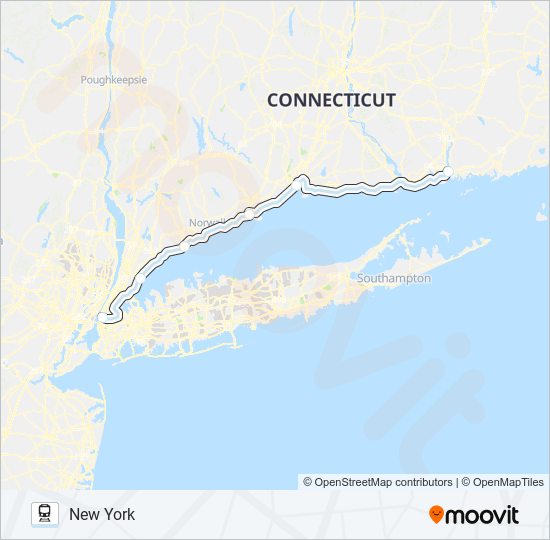 NORTHEAST REGIONAL train Line Map