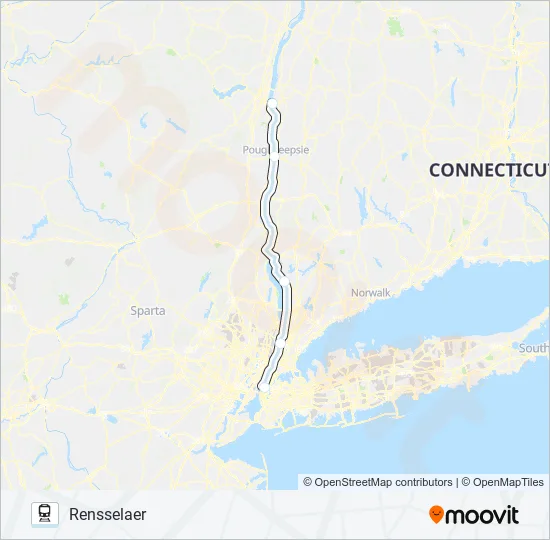 EMPIRE SERVICE Train Line Map