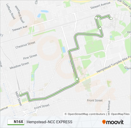 n16x Route: Schedules, Stops & Maps - Hempstead Exp (Updated)