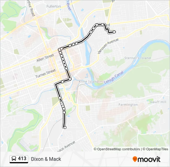 413 Route: Schedules, Stops & Maps - Dixon & Mack (Updated)