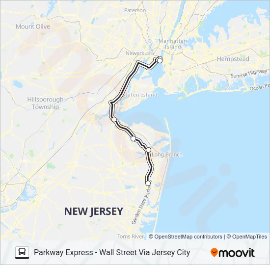 206 Bus Line Map