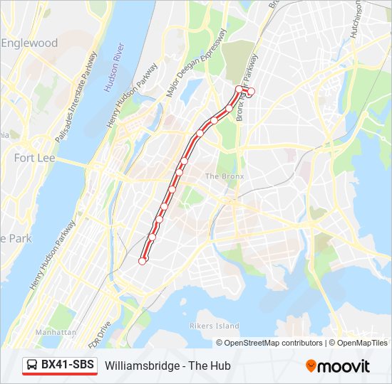 BX41-SBS bus Line Map