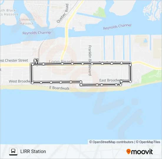 EAST LOOP Bus Line Map