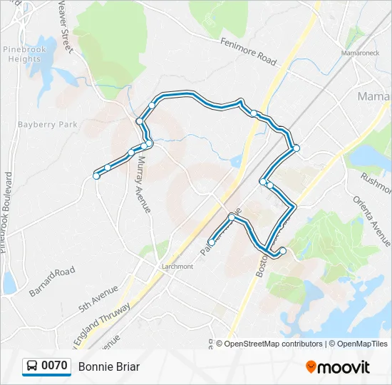 0070 Bus Line Map