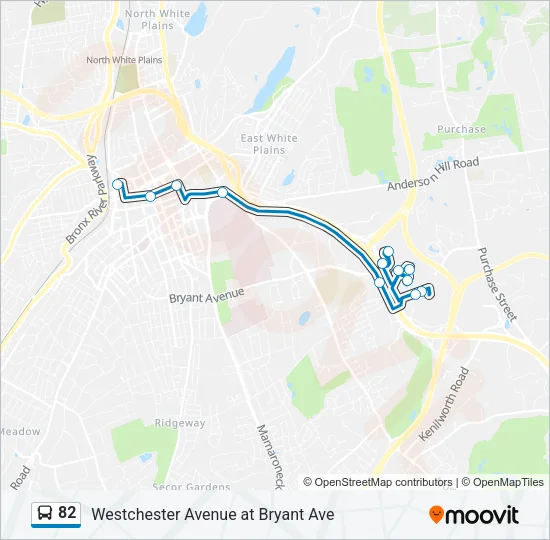 82 Bus Line Map